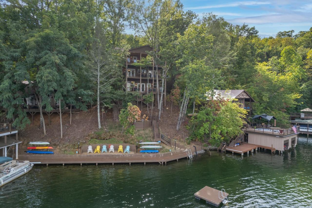 Russell'S Fort At White Oak Point: Historical Cabin On Lake Lure, Luxury, Direct Lake Access!别墅 外观 照片