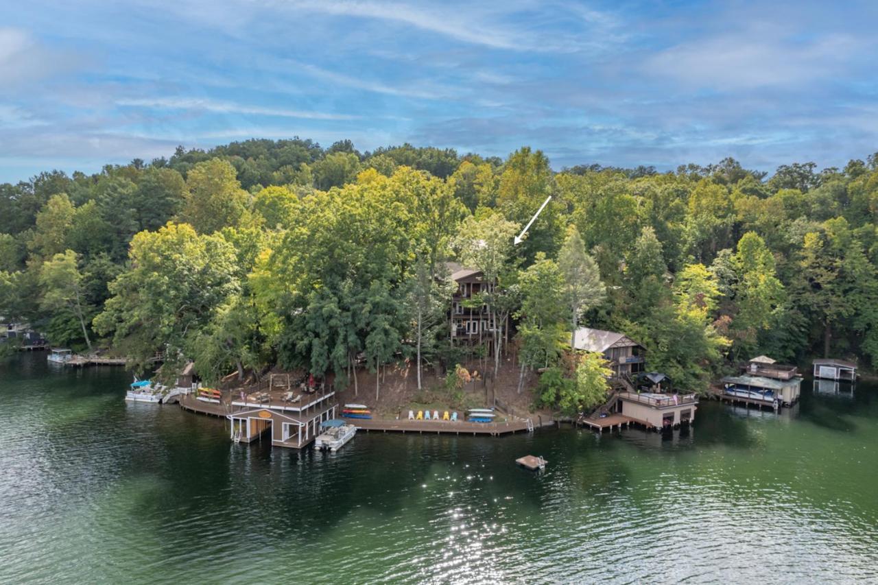 Russell'S Fort At White Oak Point: Historical Cabin On Lake Lure, Luxury, Direct Lake Access!别墅 外观 照片