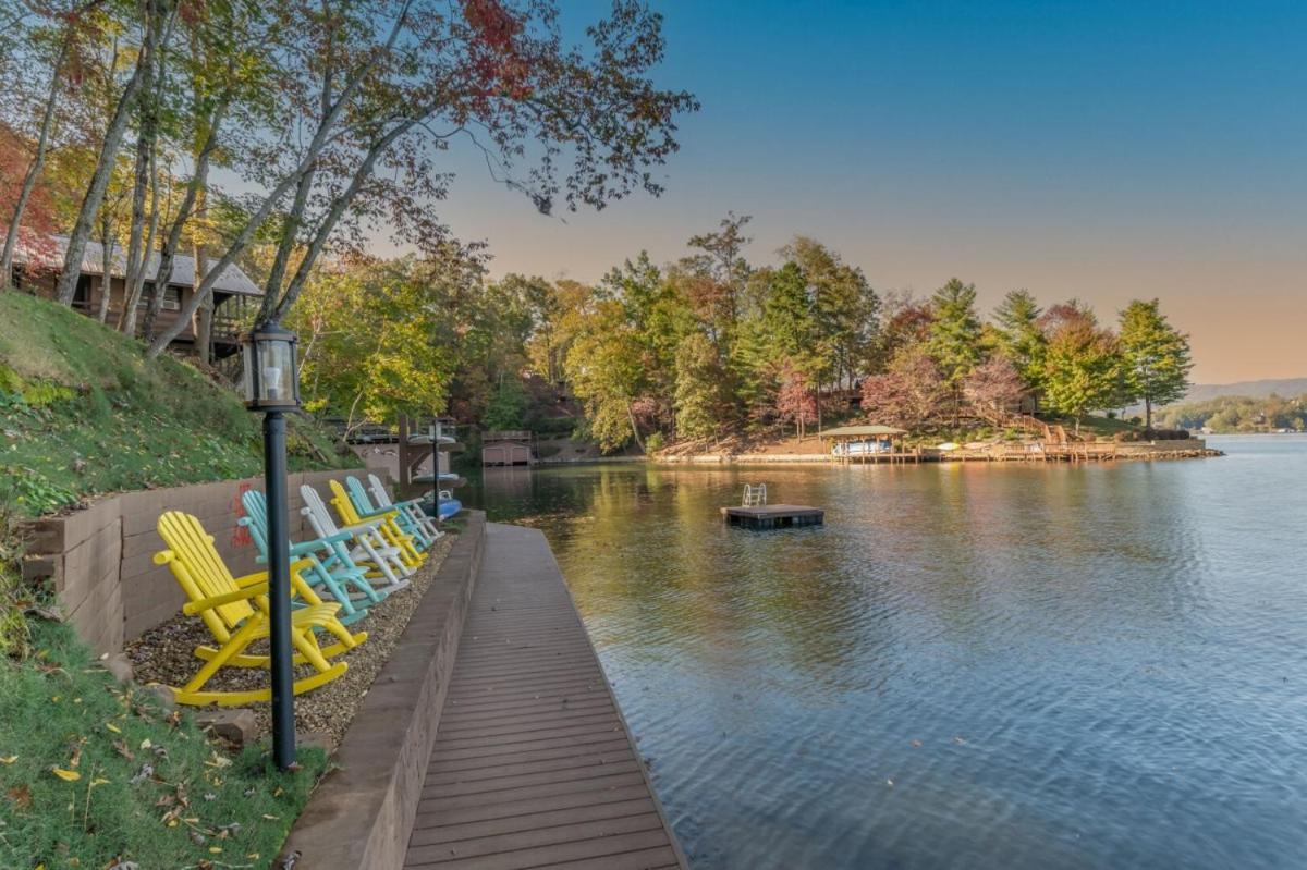 Russell'S Fort At White Oak Point: Historical Cabin On Lake Lure, Luxury, Direct Lake Access!别墅 外观 照片
