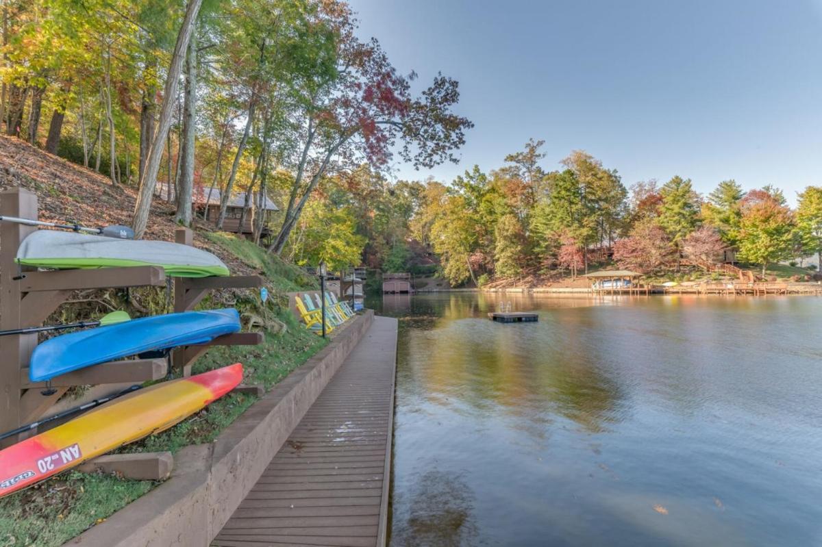Russell'S Fort At White Oak Point: Historical Cabin On Lake Lure, Luxury, Direct Lake Access!别墅 外观 照片
