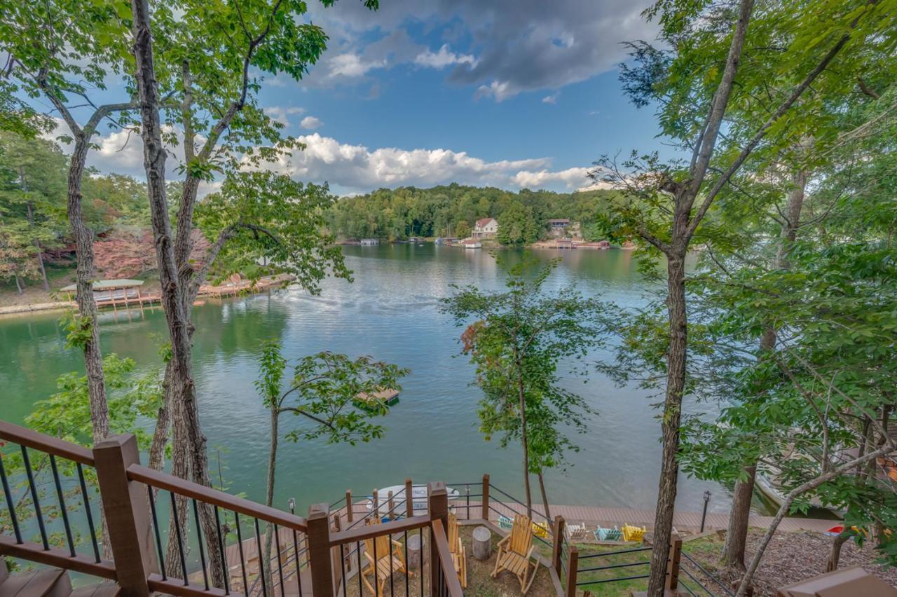 Russell'S Fort At White Oak Point: Historical Cabin On Lake Lure, Luxury, Direct Lake Access!别墅 外观 照片